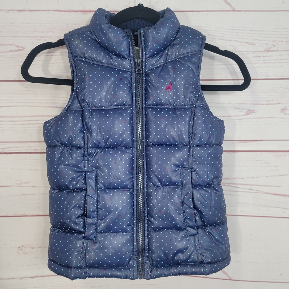 Old Navy Gilrs Dark Blue Puffer Vest S